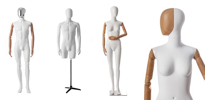 Multiple design choices available on our Mannequins