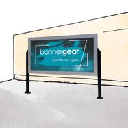 Bannergear™ Stand "Concrete Base", 2-sided
