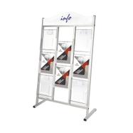 8 Section leaflet Stand "Saturn" with Header