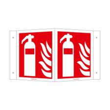 Fire Extinguisher Angled Sign
