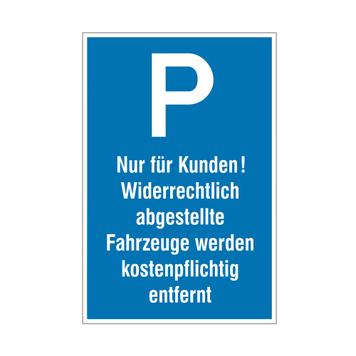 Parking and Stopping Signs of aluminium