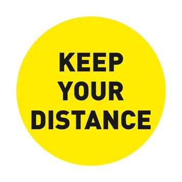 Floor Sticker "Keep Your Distance"