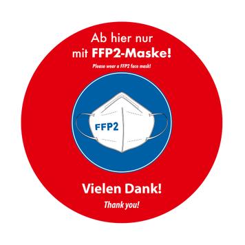 Outdoor Floor Sticker FFP2 Mask