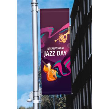 Street Banner System for Lamp Posts