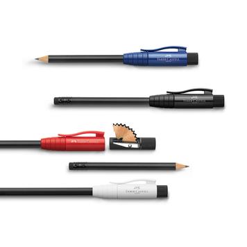 The "Perfect Pencil" by Faber Castell, with integrated sharpener and eraser