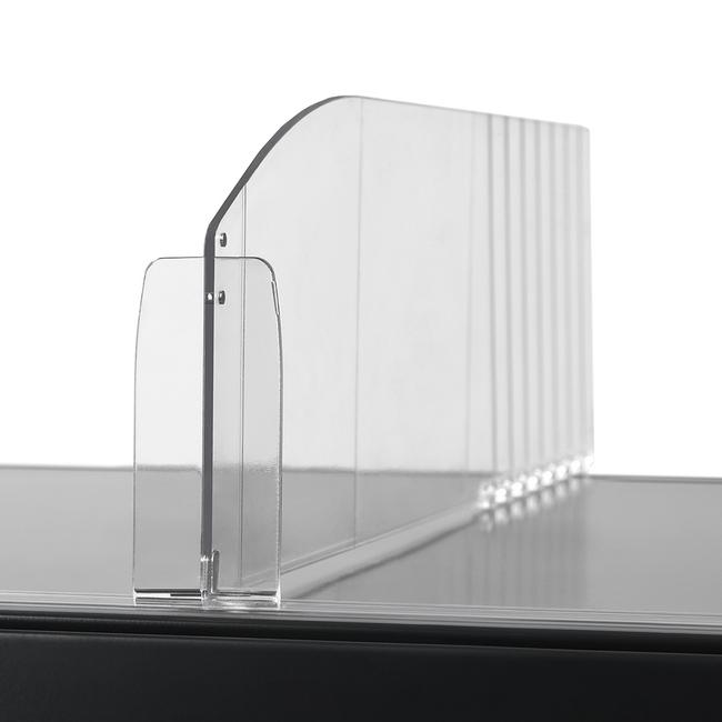 Clear Acrylic Shelf Divider with Stopper