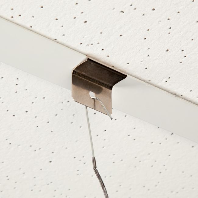 Metal Ceiling Clip, eyelet 90° to ceiling rail