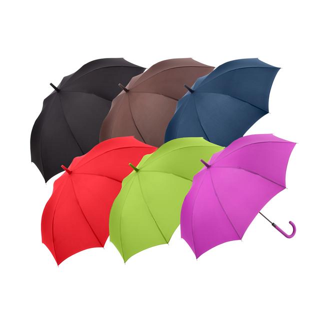 Fashion Automatic Umbrella with Coloured Round Handle and Top