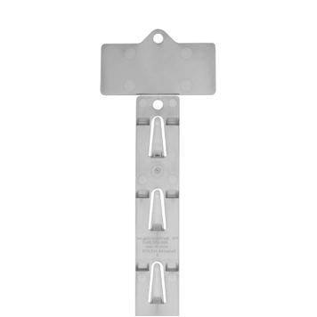 Clip Strip Transparent with Header, 12 Hanging Hooks