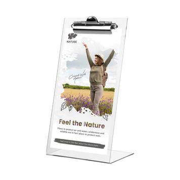 Sign Holder "Water-Gate" with Clipboard