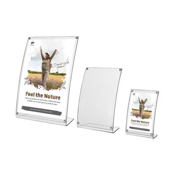 Curved Sign Holder "Magnetic", A4 - A6 insert size