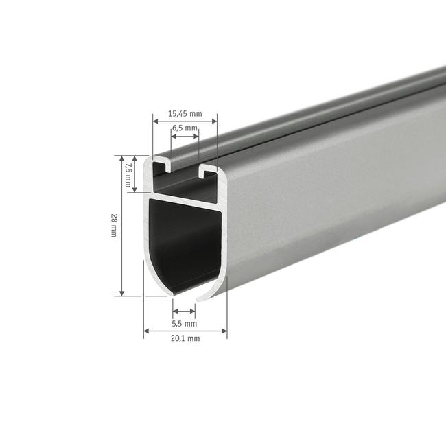 1 x 98 cm keder rail aluminium for 5.5 mm tent wedge awning awning rail  camping