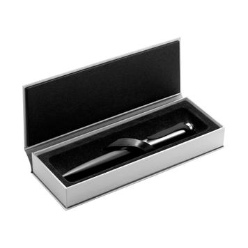 Pelikan Ballpoint Pen "Stola III", black / silver with curved clip
