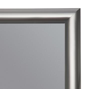 Snap Frame, 25 mm profile, stainless steel effect