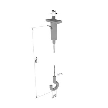 Wire Cable Hanger for Poster Rails